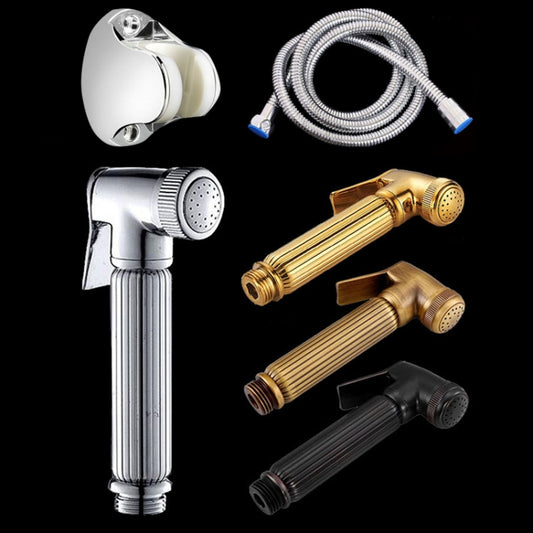 Multifunctional Wome Washers Pressure With Water Stop Woman Wash Nozzle Set, Colour:Chrome by bashfashion