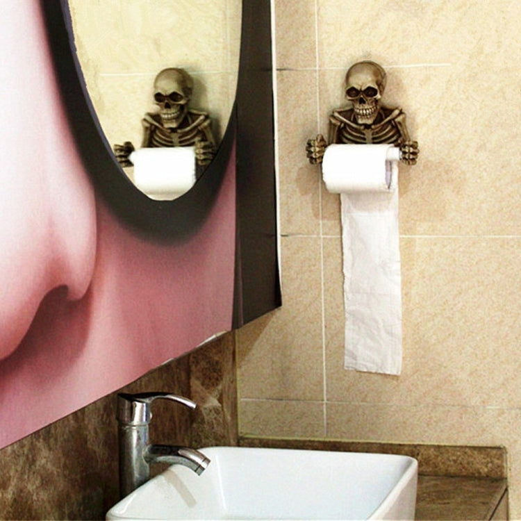 Retro Wall Hanging Skull Tissue Creative Resin Living Room bedroom Paper Roll by bashfashion