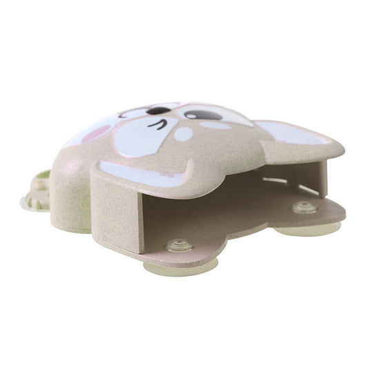 Cartoon Dog Suction Wall Toothbrush Toothpaste Shelf, Size:16x14x5cm(Beige) by bashfashion