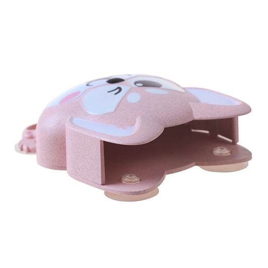 Cartoon Dog Suction Wall Toothbrush Toothpaste Shelf, Size:16x14x5cm(Pink) by bashfashion