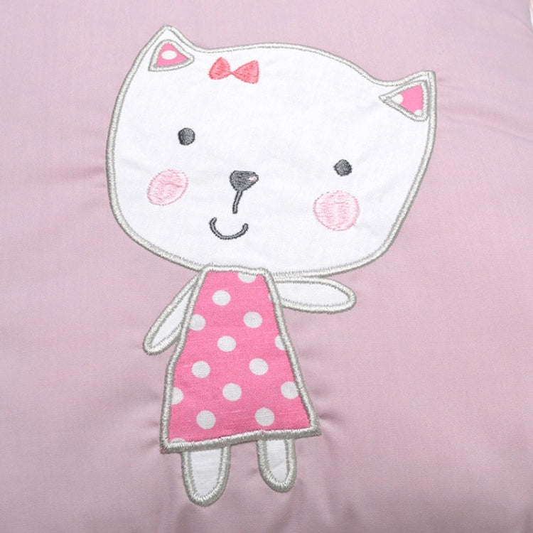 Crib Perimeter Embroidery Bunny Bedding Baby Cotton Anti-collision, Size:30 x 30 cm(Pink Six-piece Suit) by bashfashion