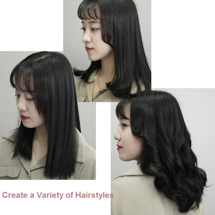 35W 2 In 1 Curling and Straightening Dual-use Electric Splin,Specification: AU Plug(Black) by bashfashion