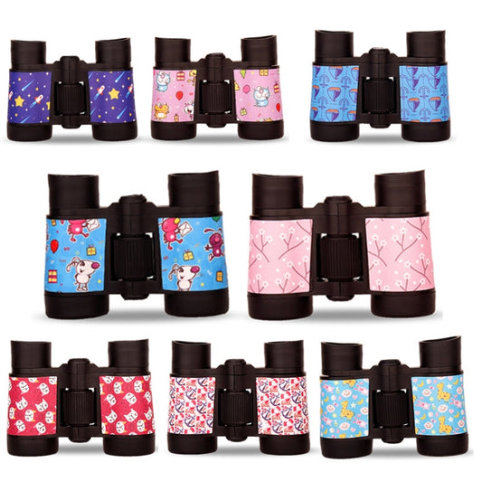 4X30 Binocular Telescope Bird Watching Telescope Gifts for Children(Cartoon Pink) by bashfashion