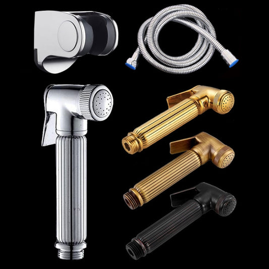 Multifunctional Wome Washers Pressure With Water Stop Woman Wash Nozzle Set, Colour:Chrome by bashfashion