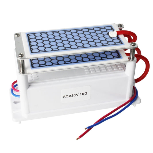 Portable Ceramic Ozone Generator Two Sheets Air Purifier Sterilizing Active Oxygen Purifier(220V 10G) by bashfashion