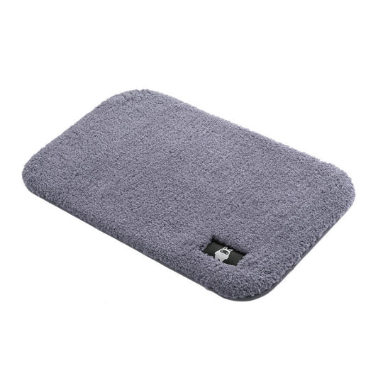 Bathroom Toilet Absorbent Bath Mat Carpet Bedroom Non-slip Foot Pad, Size:60x90cm(Dark Grey) by bashfashion
