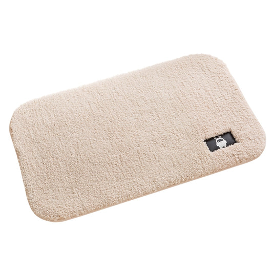 Bathroom Toilet Absorbent Bath Mat Carpet Bedroom Non-slip Foot Pad, Size:60x90cm(Creamy-white) by bashfashion