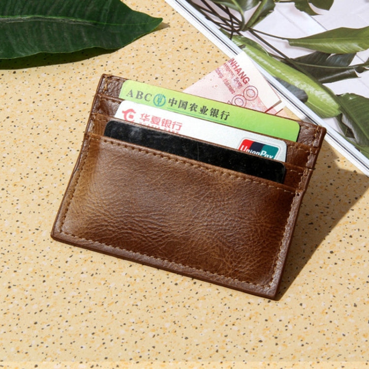 Men Card Holder Driver License Holster Multi Card Bank Card Holder(Dark Brown) by bashfashion