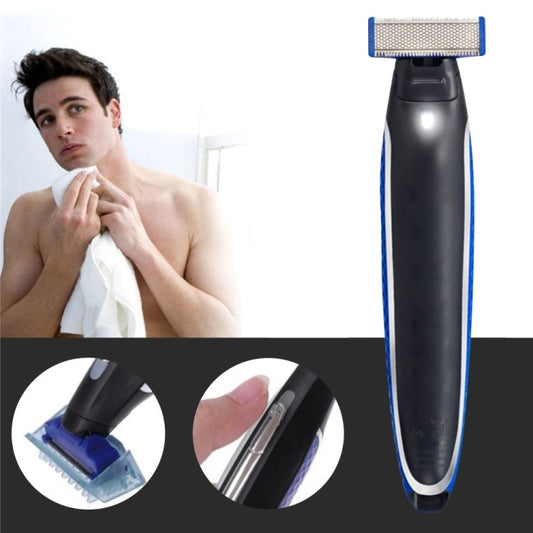 Electric Men Shaver Rechargeable Shaver Trimmer(Black + Blue) by bashfashion