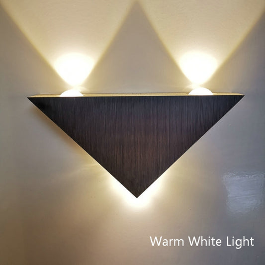 9W LED Triangle Wall Light Interior Corridor Aisle Lights(Warm White Light) by bashfashion