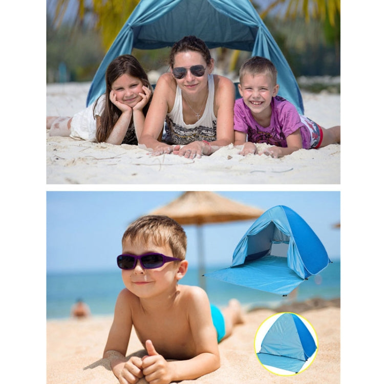 With Curtain Automatic Instant Pop Up Tent Potable Beach Tent, Size: 150x165x110cm(Pink) by bashfashion