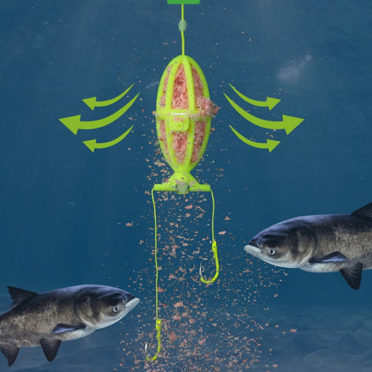 Double Hooks ISEAMA Explosive Hook Bighead Carp Feeder for Hand Rod & Throwing Rod, Size: 14 by bashfashion