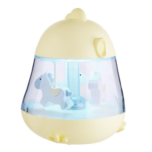 F10 Carousel Music Atmosphere Night Light Sleep Table Lamp(Yellow) by bashfashion