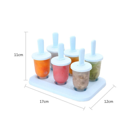 Summer DIY Creative Ice Making Box Popsicle Ice Cream Mould, Style:Jelly(Blue) by bashfashion