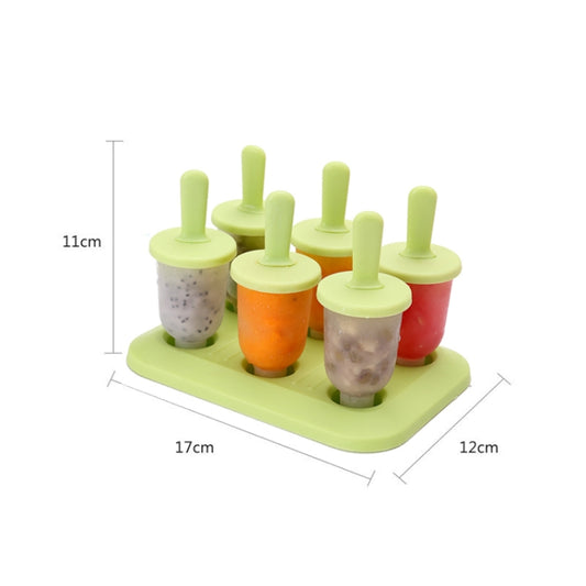 Summer DIY Creative Ice Making Box Popsicle Ice Cream Mould, Style:Jelly(Green) by bashfashion