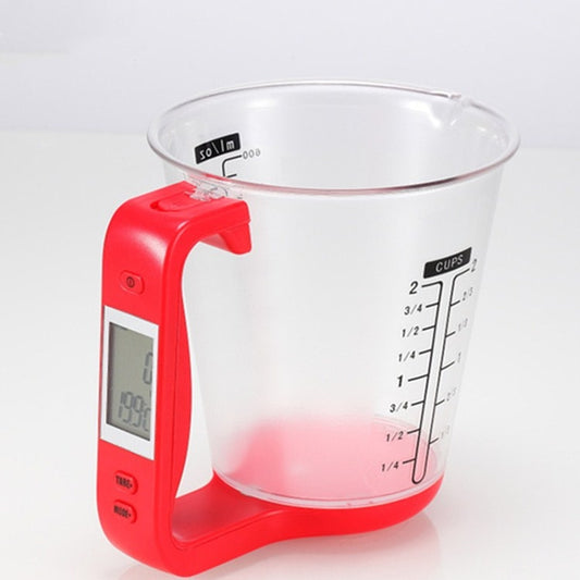 1000g / 1g Kitchen Electronic Scales Electronic Measuring Cup Baking DIY Measuring Tool(Red) by bashfashion