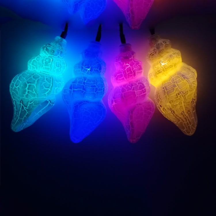 1.5m 10 LEDs Small Conch Creative LED Light String Home Room Holiday Decoration(Warm White Light) by bashfashion