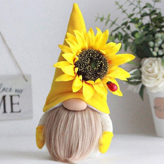 Sunflower Faceless Doll Ornaments Yellow by bashfashion