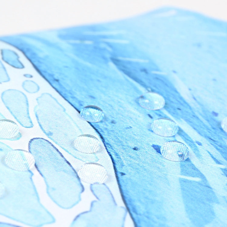 Art Small Fresh Umbrella Folding Sun and Rain Dual-use Umbrella Sun Protection and UV Protection Vinyl Sun Umbrella(Underwater World) by bashfashion