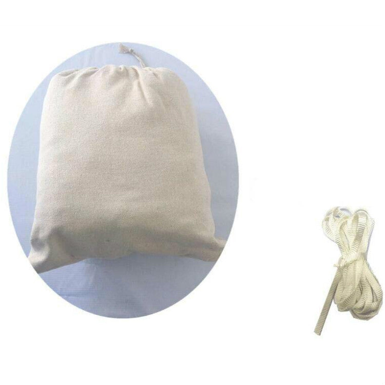 Tassel Hammock Double Canvas Hammock Outdoor Indoor Photography Props, Specification:240x150cm White by bashfashion