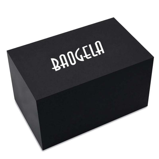 BAOGELA Paper + Sponge Square Watch Packaging Box Black Watch Gift Box, Size: 12.1 x 7.6 x 6.8cm by BAOGELA
