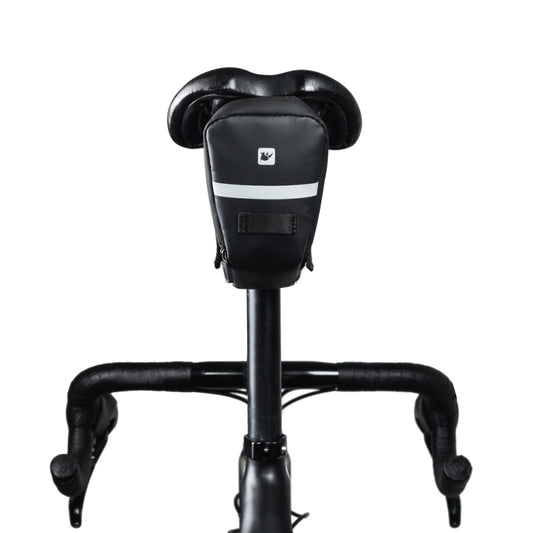 Rhinowalk Bicycle Tail Saddle Bag Waterproof Lightweight Mountain Bike Tool Bag Cycling Equipment( Carbon Fiber Black) by Rhinowalk