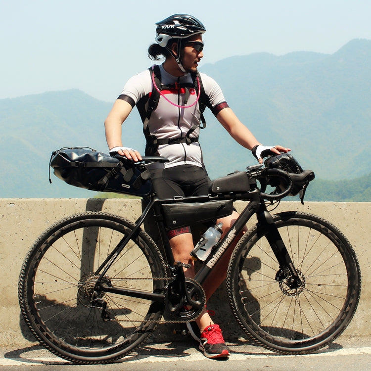 Rhinowalk Bicycle Front Beam Triangle Bag TPU Waterproof Mountain Road Bike Long-distance Riding Saddle Bag(Small 2.2L) by Rhinowalk