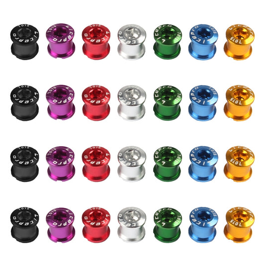 5 PCS Litepro Mountain Bike Bicycle Plate Nail Sprocket Plate Screw Folding Bike Modified Single Plate Nail(Pink) by Litepro