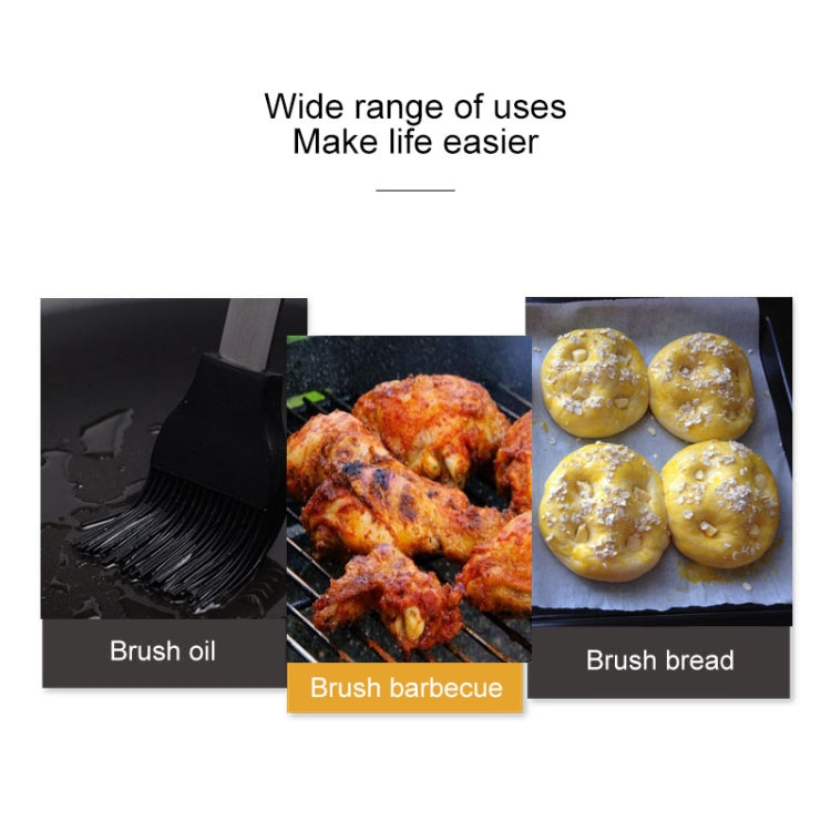 Silicone Oil Brush Stainless Steel Barbecue Brush Seasoning Brush DIY Cake Barbecue Baking Tool by bashfashion