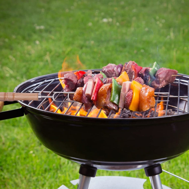 Stainless Steel Barbecue Skewers Barbecue Fork U-shaped Barbecue Fork, Spec: 6pcs by bashfashion