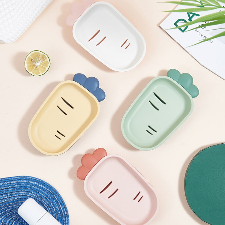 3 PCS Creative Cute Drain Double-layer Household Toilet Soap Box with Lid Soap Holder(White) by bashfashion