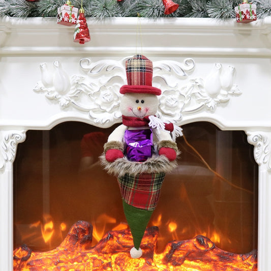 Christmas Pendant Gift Bags Christmas Day Decorations Christmas Children Ornaments Candy Bags Gift Bags(Snowman) by bashfashion