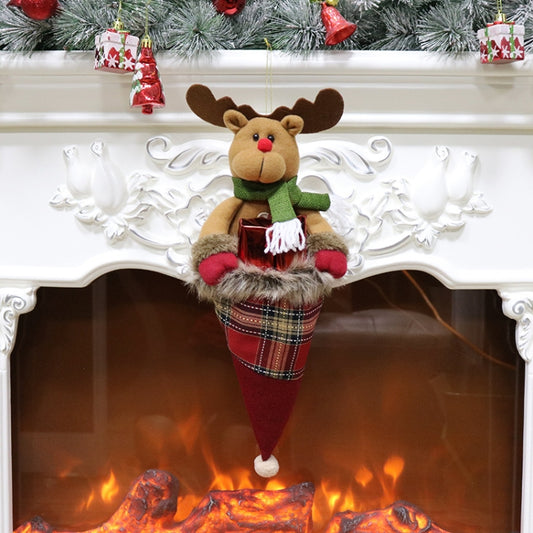 Christmas Pendant Gift Bags Christmas Day Decorations Christmas Children Ornaments Candy Bags Gift Bags(Elk) by bashfashion