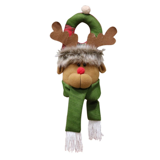 Christmas Door Hanging Decoration Christmas Window Decorations Door Knocker Ornaments Holiday Products(Elk) by bashfashion