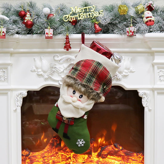 Christmas Socks Gift Bag Christmas Ornaments Christmas Tree Pendant(Senior) by bashfashion