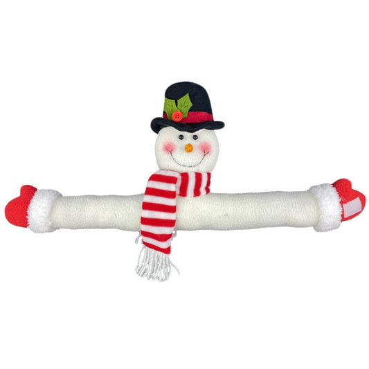 Christmas Creative Curtain Buckle Cartoon Doll Decoration Hotel Restaurant Decoration Doll Buckle Window Pendant(Snowman) by bashfashion