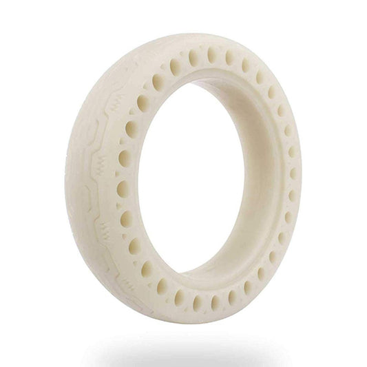 M0137 For Xiaomi Mijia M365 Electric Scooter Accessories 8.5 inch Shock-absorbing Pattern Honeycomb Solid Tire Fluorescent Tire(Fluorescent Blue) by bashfashion