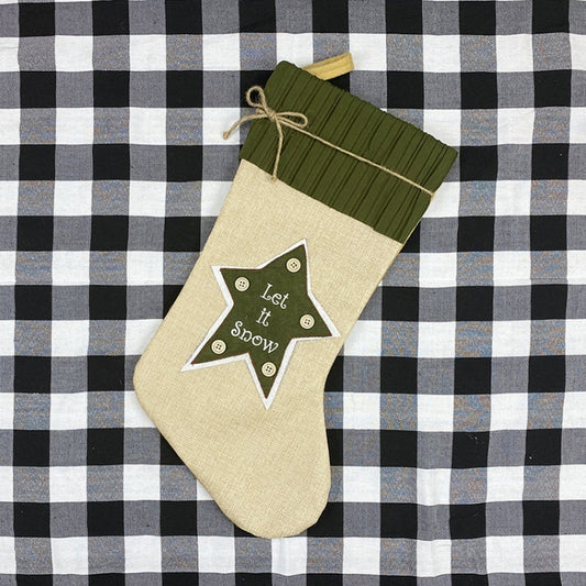 Christmas Ornaments Christmas Stocking Gift Bag Candy Bag(Green) by bashfashion