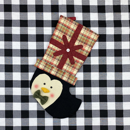 Christmas Stocking Gift Bag Children Gift Bag Christmas Tree Decoration Pendant(Penguin) by bashfashion