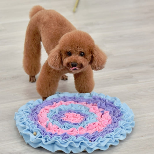 Pet Dogs Consume Energy Slow Food Relieve Stress Sniff Pad(Pink) by bashfashion