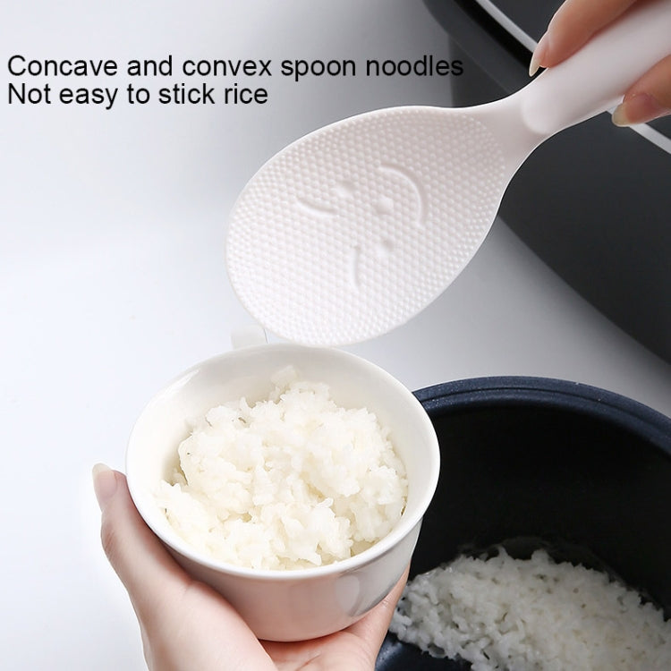 Creative Smile Face Rice Spoon Vertical Type Food Grade Kitchen Rice Cooker Spoon by bashfashion
