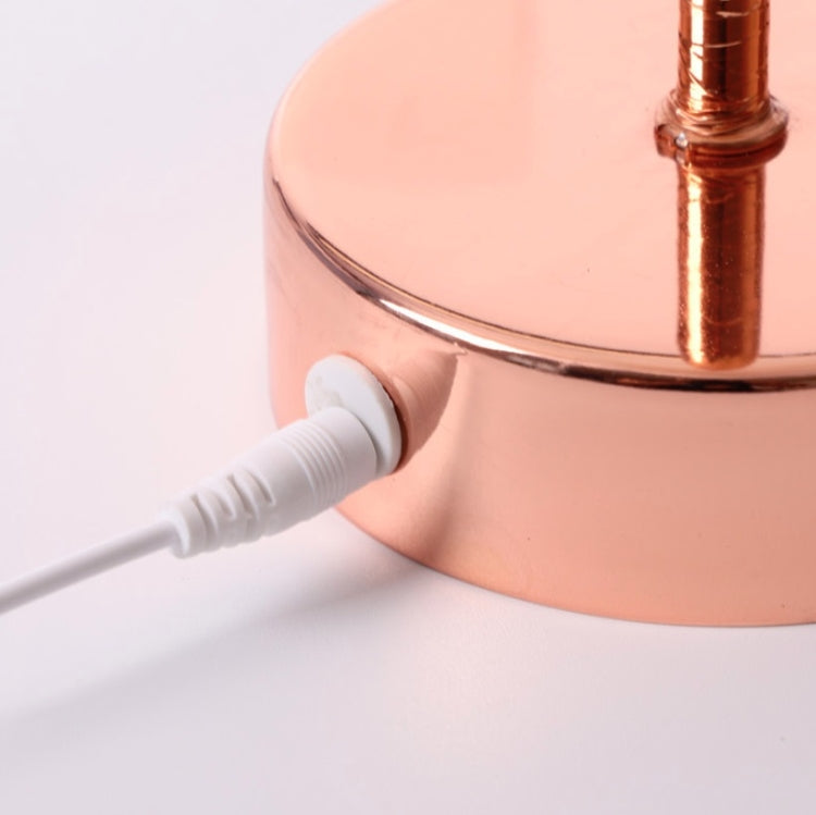 Ostrich Feather Table Lamp Wrought Iron Night Light LED Copper Wire Lamp(Yellow) by bashfashion