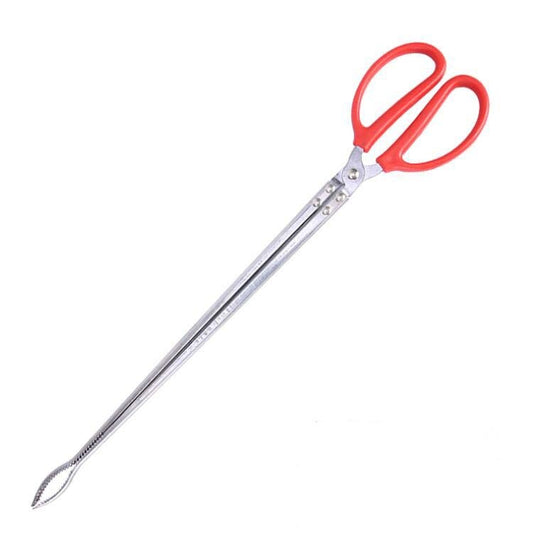 Rice Eel Clip Lobster Tongs Rice Eel Clip Crab Loach Pliers Fish Control Garbage Clip, Size:62cm, Style:Elbow by bashfashion