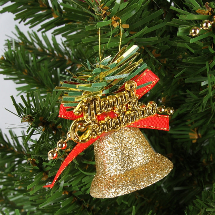 Colorful Glitter Bells Christmas Tree Accessories, Specification: Large by bashfashion