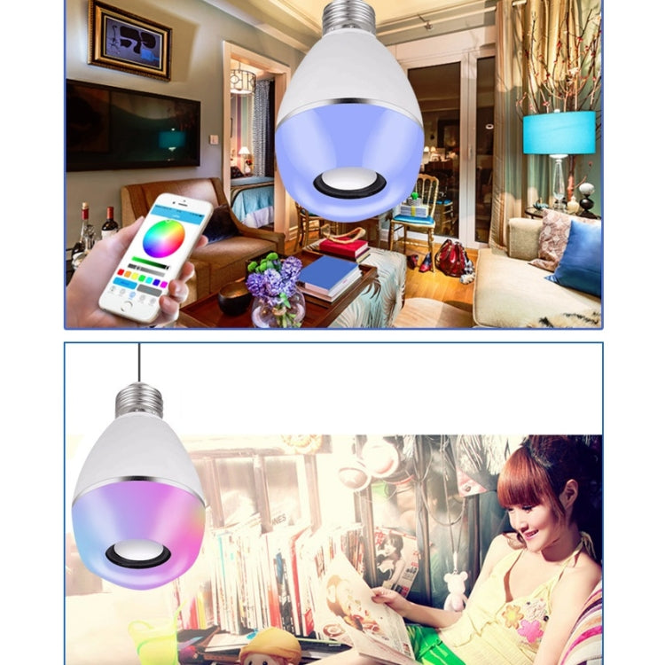 E27 LED Music Bulb Smart Colorful Remote Control Wake Up Light, Color temperature: APP+Remote Control by bashfashion