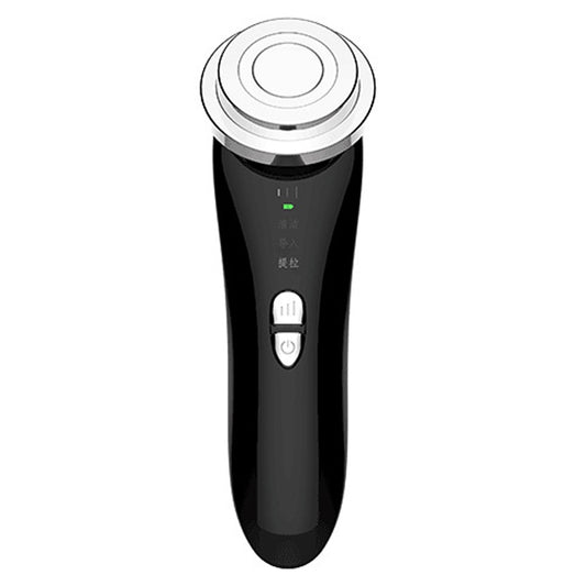 Facial Electronic Beauty Instrument Ultrasonic Ion Red And Blue Color Light Introduction Instrument(White) by bashfashion