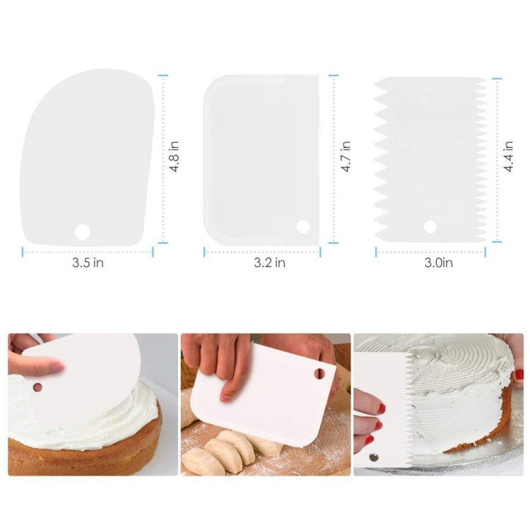 6 PCS/Set Cake Turntable Set Decorating Table Decorating Mouth Silicone Bag Baking DIY Combination by bashfashion