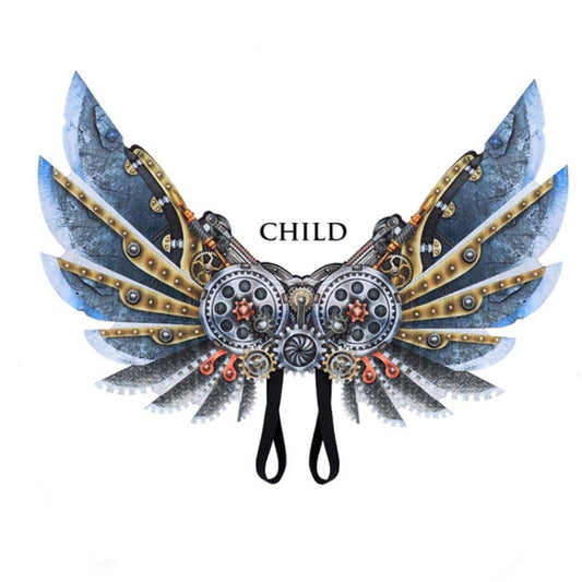 Halloween Carnival Dress Up Adult Children Mechanical Punk Decorative Wings, Size:Child by bashfashion