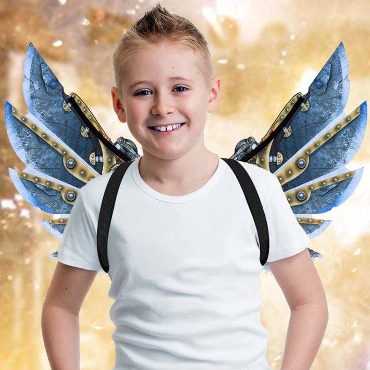 Halloween Carnival Dress Up Adult Children Mechanical Punk Decorative Wings, Size:Child by bashfashion