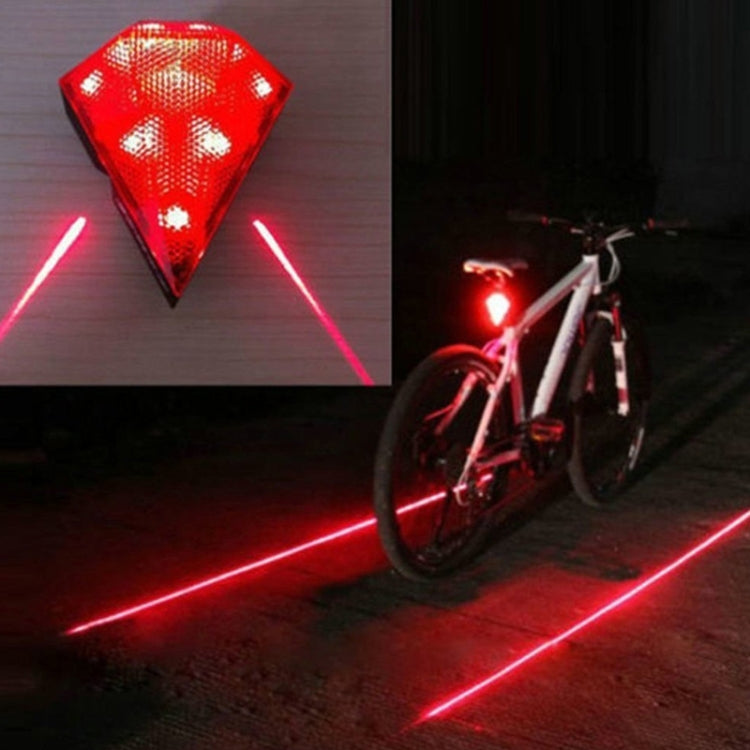 Bicycle Diamond Laser Tail Light Warning Light USB Rechargeable Tail Light by bashfashion